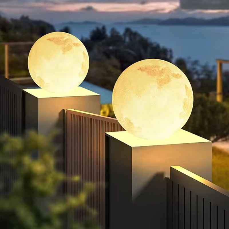 Đèn Cổng Sân Vườn Hình Mặt Trăng Trang Trí Đẹp | ELIGHTING AD 72MK