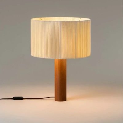 Đèn Bàn Gỗ Tối Giản Chụp Vải Vintage | LEDTOT DN 59TR