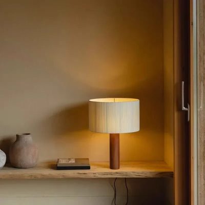 Đèn Bàn Gỗ Tối Giản Chụp Vải Vintage | LEDTOT DN 59TR