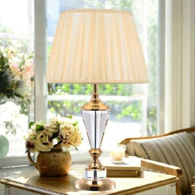 Đèn Bàn Pha Lê Châu Âu Sang Trọng Cổ Điển | LEDTOT DN 61VM