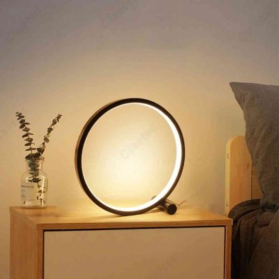 Đèn Bàn Vòng Tròn Tối Giản Ánh Sáng Dịu | LEDTOT DN 71TR