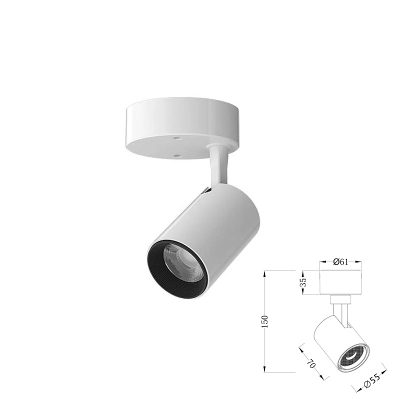 Đèn Chiếu Điểm Đế Ngồi | LDVSP SF 7W (WH/BK) RA90 CCTSW
