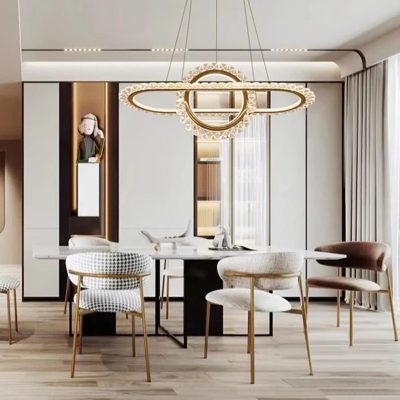 Đèn Chùm LED Hiện Đại Phòng Khách Sang Trọng | LEDTOT DTT 18GV