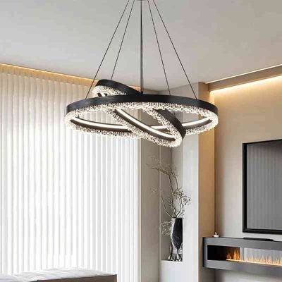 Đèn Chùm Vòng Pha Lê Treo Trần Hiện Đại | LEDTOT DTT 39LK