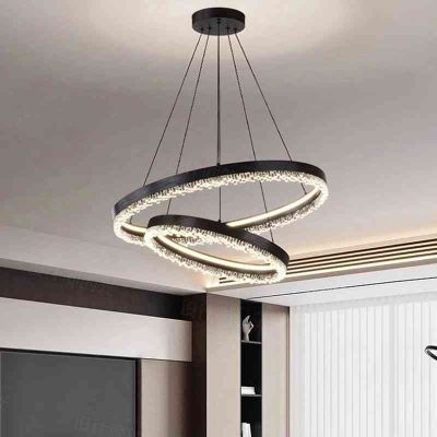 Đèn Chùm Vòng Pha Lê Treo Trần Hiện Đại | LEDTOT DTT 39LK