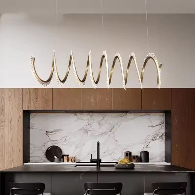 Đèn Chùm Xoắn LED Thiết Kế Cao Cấp Cho Phòng Khách | LETTOT DTT 38QK