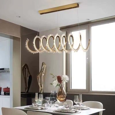 Đèn Chùm Xoắn LED Thiết Kế Cao Cấp Cho Phòng Khách | LETTOT DTT 38QK
