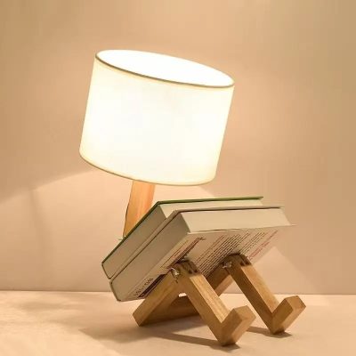 Đèn Ngủ Gỗ Hình Robot Độc Đáo Sáng Tạo | LEDTOT DN 62PR