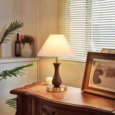 Đèn Ngủ Gỗ Tự Nhiên Phong Cách Wabi-Sabi | LEDTOT DN 63TA