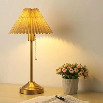 Đèn Ngủ Vải Xếp Cao Cấp Sang Trọng | LEDTOT DN 82QM