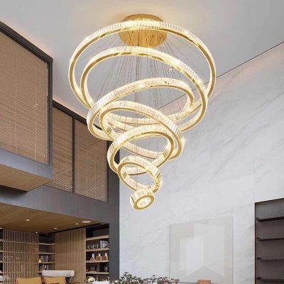 Đèn Thả Pha Lê Kiểu Xoắn Ốc Hiện Đại | LEDTOT DTT 49MS