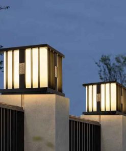 Đèn Cổng Kiểu Nhật Trang Trí Ngoại Thất Năng Lượng Mặt Trời | ELIGHTING AD 84TX