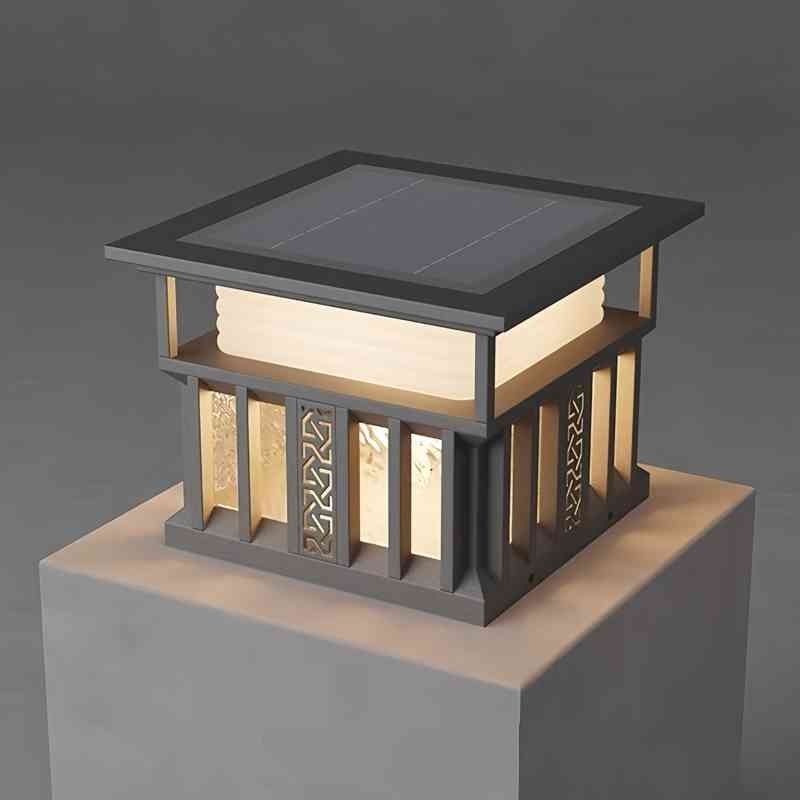 Đèn Cổng Năng Lượng Mặt Trời Cao Cấp Ngoại Thất