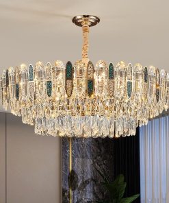 Đèn Chùm LED Pha Lê Kiểu Cổ Điển Hình Tròn | LEDTOT DC 62LM
