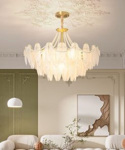 Đèn Chùm Lông Vũ Thiết Kế Tinh Xảo | LEDTOT DC 56PA