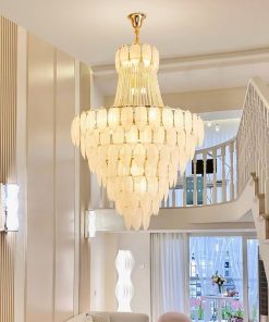 Đèn Chùm Lông Vũ Treo Sảnh Biệt Thự | LEDTOT DC H2LM