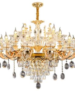 Đèn Chùm Pha Lê Lớn Cao Cấp Cho Biệt Thự Châu Âu | LEDTOT DC G5NZ