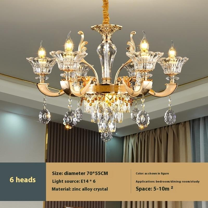 Đèn Chùm Pha Lê Lớn Cao Cấp Cho Biệt Thự Châu Âu | LEDTOT DC G5NZ - Ảnh 2