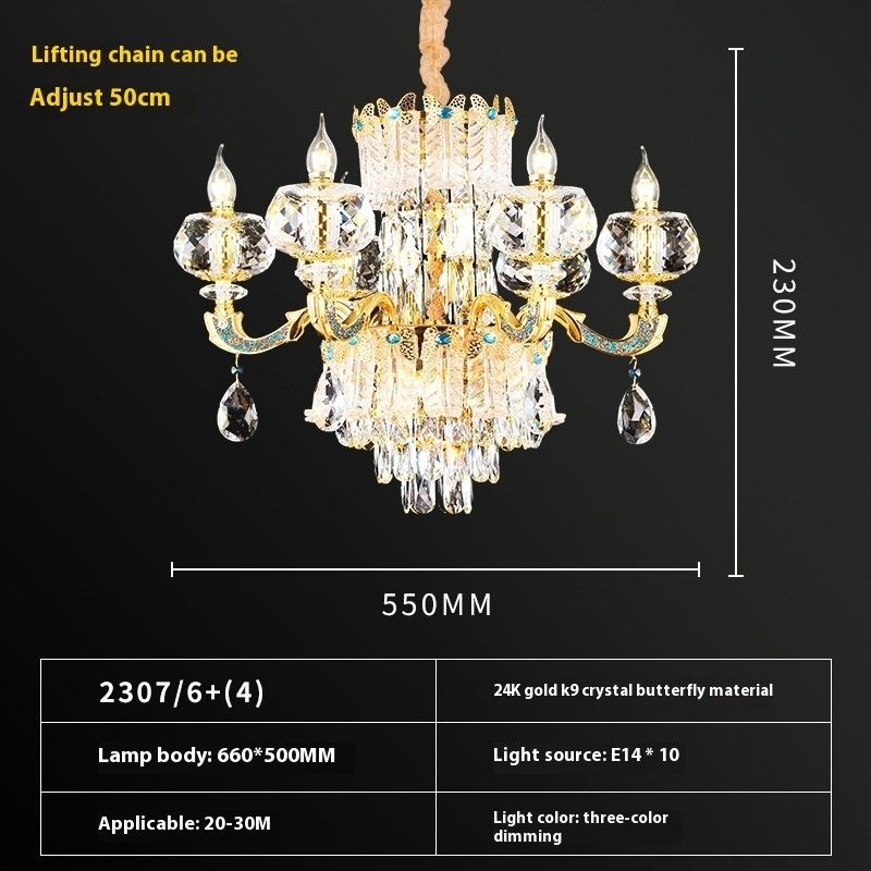 Đèn Chùm Pha Lê Thiết Kế Đương Đại | LEDTOT DC 27KP - Ảnh 7