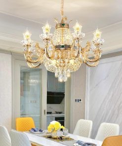 Đèn Chùm Pha Lê Thiết Kế Sang Trọng Cho Sảnh Cưới Lộng Lẫy | LEDTOT DC 1VZB