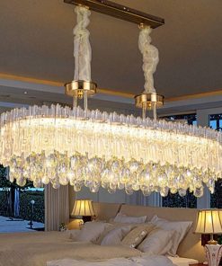 Đèn Chùm Pha Lê Treo Trần Biệt Thự Cao Cấp | LEDTOT DC 47BG