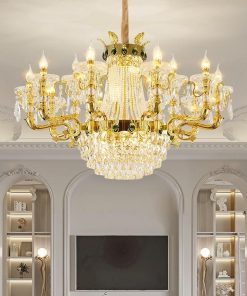 Đèn Chùm Pha Lê Tròn Luxury Điều Chỉnh Độ Cao | LEDTOT DC 46YD