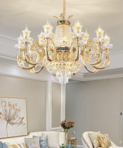 Đèn Chùm Pha Lê Villa Hiện Đại Cao Cấp Treo Trần | LEDTOT DC 83TN