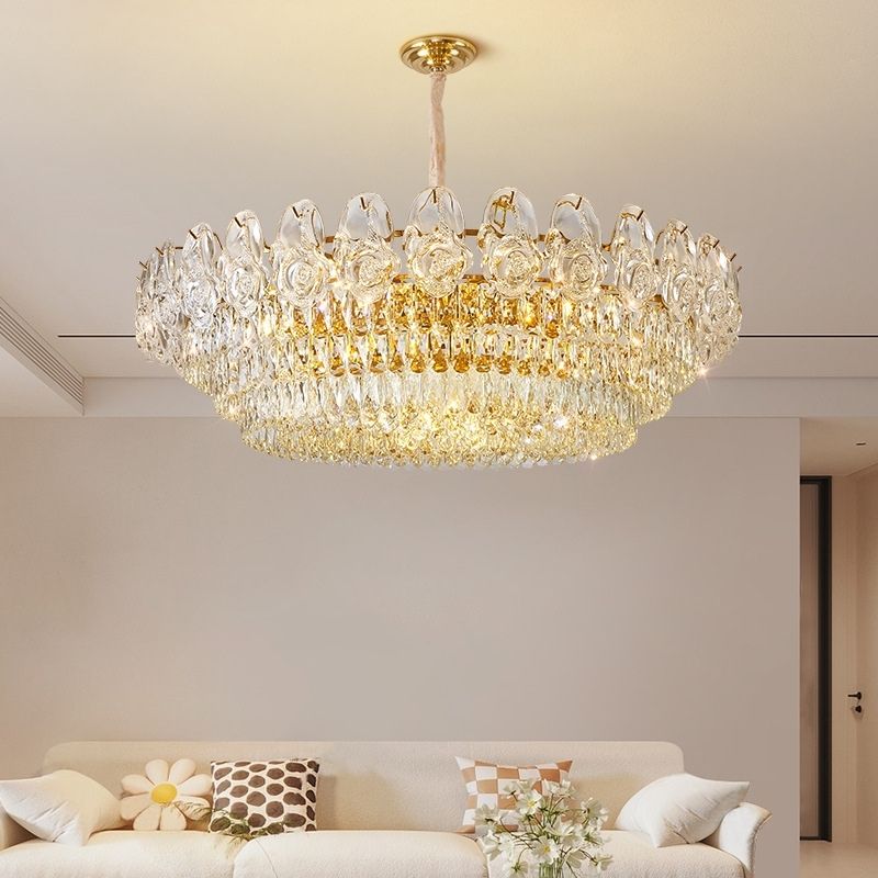 Đèn Chùm Tròn Pha Lê Khách Sạn Cao Cấp | LEDTOT DC 63RQ
