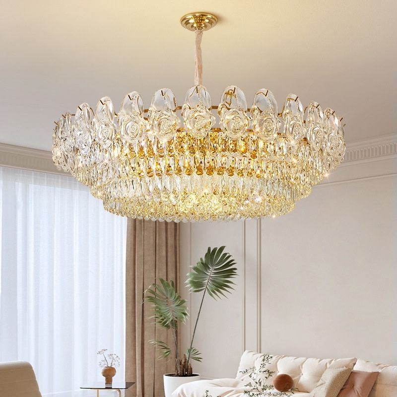 Đèn Chùm Tròn Pha Lê Khách Sạn Cao Cấp | LEDTOT DC 63RQ - Ảnh 2