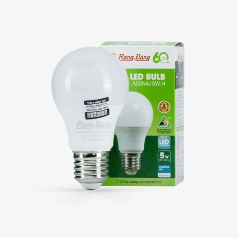 Đèn LED Bulb Tròn 5W A55N4 | Rạng Đông