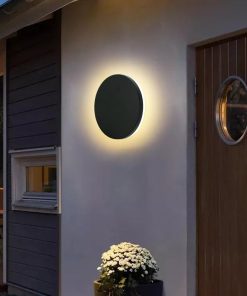 Đèn Led Tường Ngoài Trời Kiểu Tròn 3000K | LEDTOT DSV 61BZ