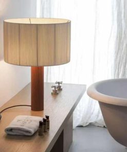 Đèn Bàn Gỗ Tối Giản Chụp Vải Vintage | LEDTOT DN 59TR