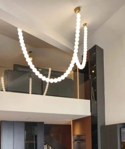 Đèn Chùm Dây Hạt LED Nghệ Thuật Treo Trần | LEDTOT DTT 48PR