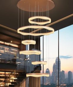 Đèn Chùm LED Hiện Đại Ý Cho Biệt Thự Sảnh Lớn | LEDTOT DC 48KY
