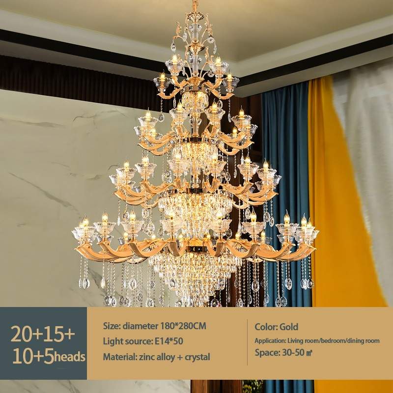 Đèn Chùm Pha Lê Cao Cấp Sang Trọng Châu Âu | LEDTOT DC 97KL - Ảnh 2