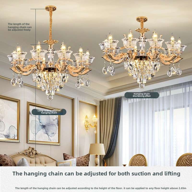 Đèn Chùm Pha Lê Cao Cấp Sang Trọng Châu Âu | LEDTOT DC 97KL - Ảnh 3