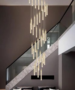 Đèn Chùm Pha Lê Cầu Thang Hiện Đại | LEDTOT DTT 73GL