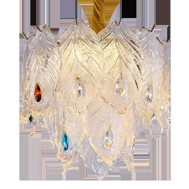 Đèn Chùm Pha Lê Họa Tiết Lông Công Sang Trọng | LEDTOT DC 81PK - Ảnh 4