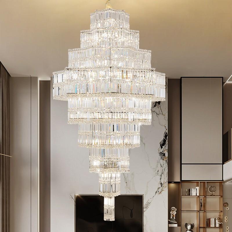 Đèn Chùm Pha Lê K9 Cao Cấp Treo Trần Biệt Thự | LEDTOT DC 60QR - Ảnh 4