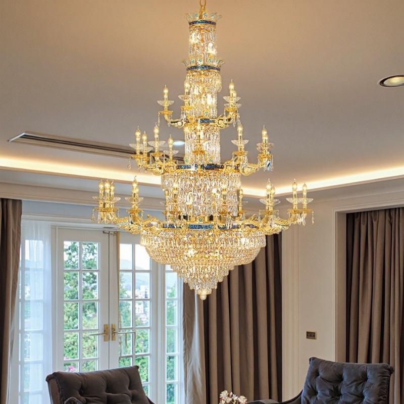 Đèn Chùm Pha Lê Nghệ Thuật Trang Trí Đại Sảnh | LEDTOT DC 56QV