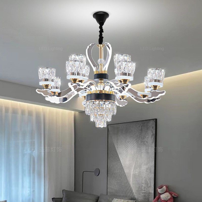 Đèn Chùm Pha Lê Phong Cách Tân Cổ Điển | LEDTOT DC 62PJ - Ảnh 4