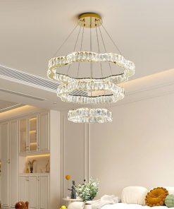 Đèn Chùm Pha Lê Sang Trọng 3 Tầng Đẹp Mắt | LEDTOT DC 91LM