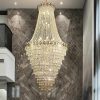 Đèn Chùm Pha Lê Vàng Nghệ Thuật Đại Sảnh | LEDTOT DC 82KF