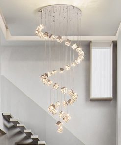 Đèn Chùm Pha Lê Xoắn Sang Trọng Đại Sảnh | LEDTOT DC 71KP