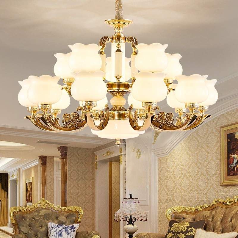 Đèn Chùm Trang Trí Cổ Điển Kiểu Dáng Châu Âu | LEDTOT DC 62TR - Ảnh 2