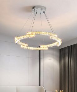 Đèn Chùm Vòng Tròn Pha Lê Thiết Kế Tinh Tế | LEDTOT DC 15QJ