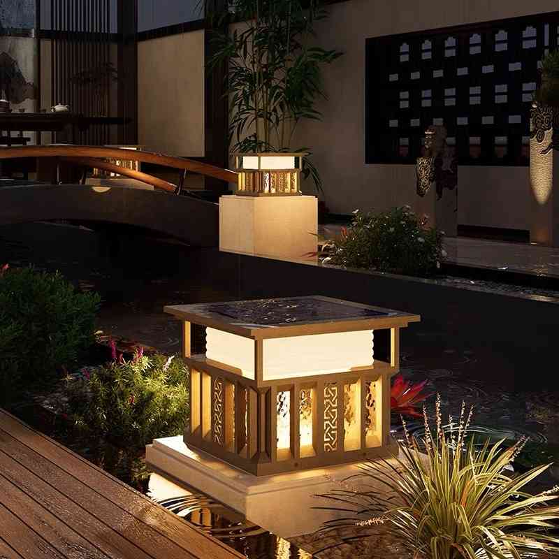 Đèn Cổng Năng Lượng Mặt Trời Cho Ngoại Thất | LEDTOT DTC 68KJ