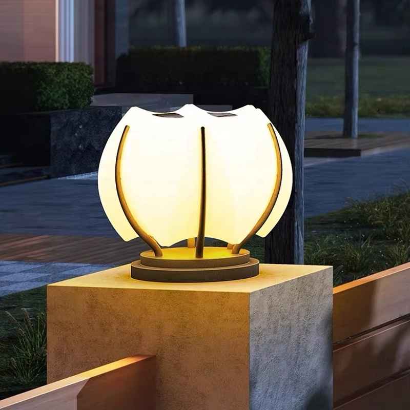 Đèn Cổng Năng Lượng Mặt Trời Hình Hoa Sen | LEDTOT DTC M4G8 - Ảnh 3