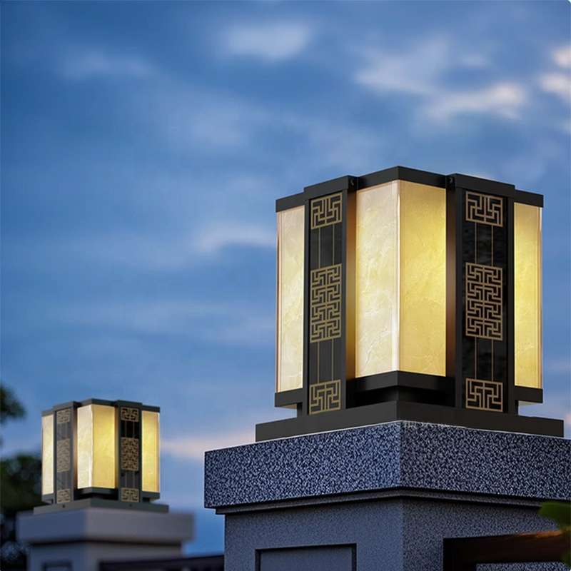 Đèn Cổng Năng Lượng Mặt Trời Hoa Văn Cổ Điển | LEDTOT DTC K5QM - Ảnh 3