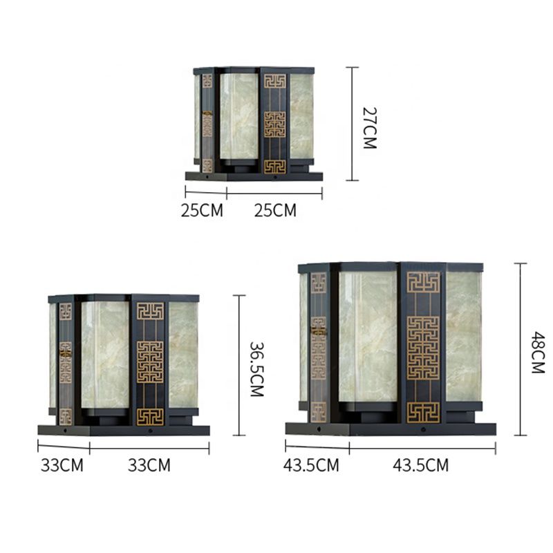 Đèn Cổng Năng Lượng Mặt Trời Hoa Văn Cổ Điển | LEDTOT DTC K5QM - Ảnh 5